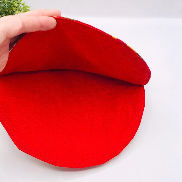 Tortilla Warmer 10.5 Inches Red Country Chickens Print Holds Up To 6 Tortillas - Picture 3 of 4